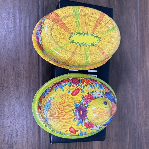 Lot Of Two Vintage Ullman Co Easter Bunny Chick Plastic Tons/candy Containers - Picture 10 of 12